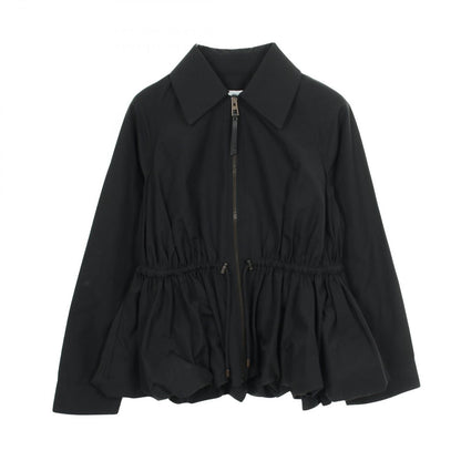Loewe Anagram Hem Ruffle Black Jacket