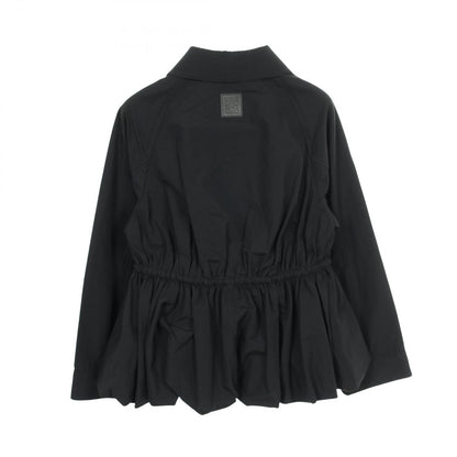 Loewe Anagram Hem Ruffle Black Jacket — view 2