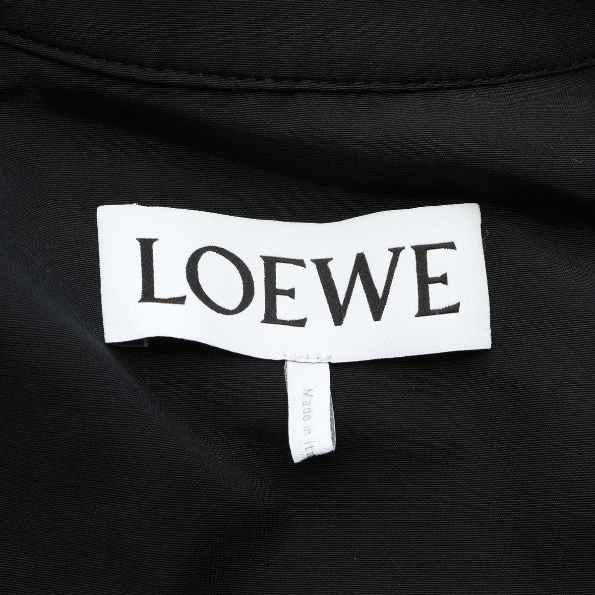 Loewe Anagram Hem Ruffle Black Jacket — view 3