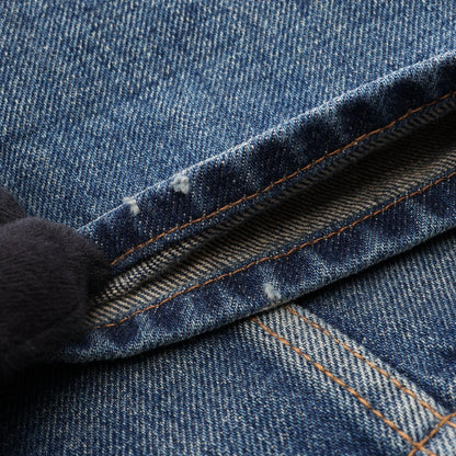 Celine Denim Jacket Triomphe Button Blue — view 8