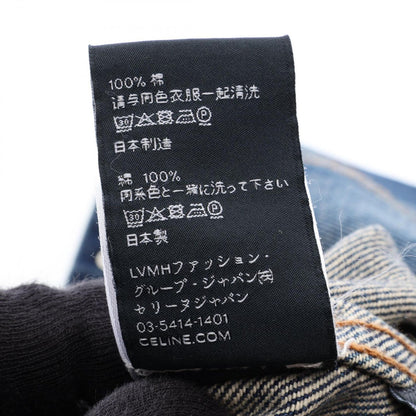 Celine Denim Jacket Triomphe Button Blue — view 4