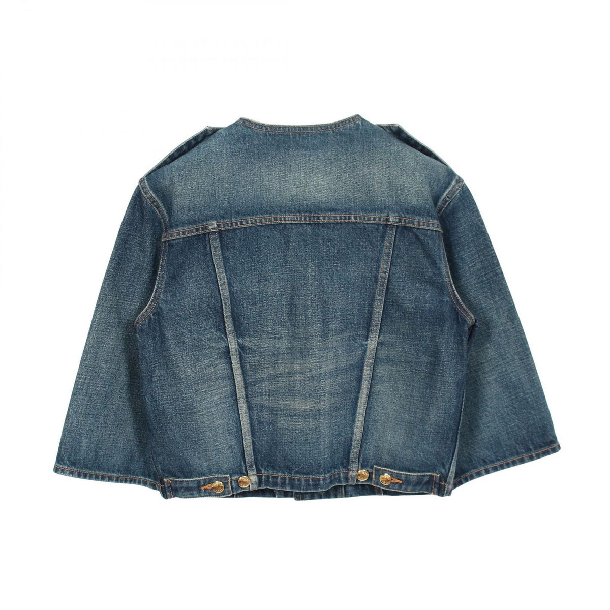 Celine Denim Jacket Triomphe Button Blue — view 2