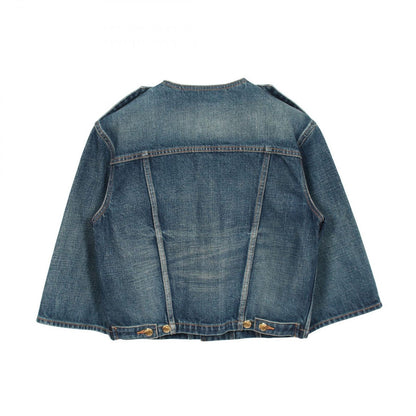 Celine Denim Jacket Triomphe Button Blue — view 2
