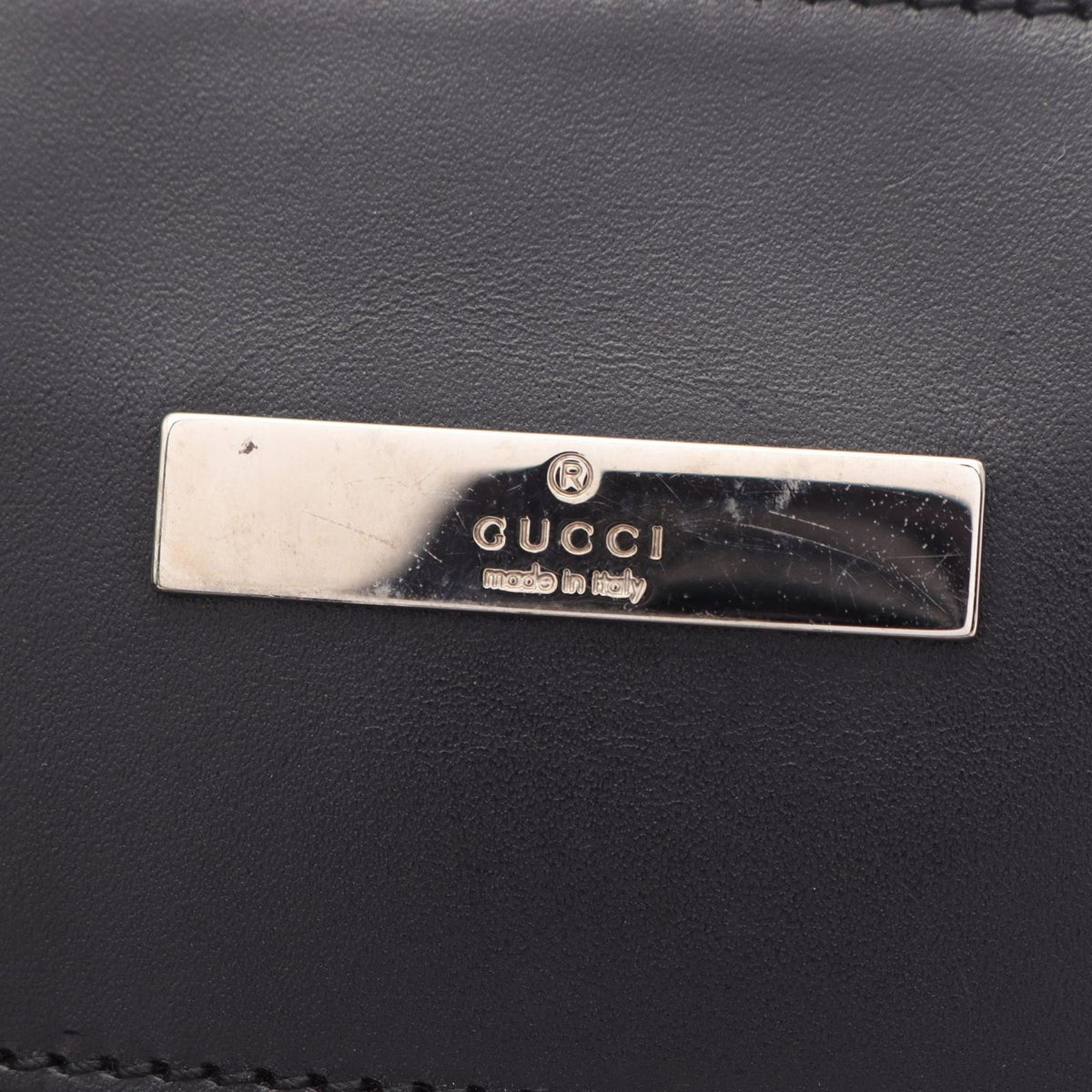 Gucci Shoulder Bag GG Canvas Gray Black — view 6