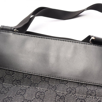 Gucci Shoulder Bag GG Canvas Gray Black — view 8