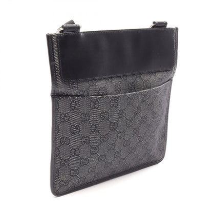 Gucci Shoulder Bag GG Canvas Gray Black — view 2