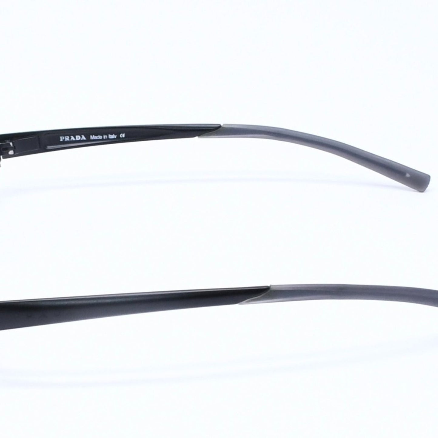 Prada Square Sunglasses Eyewear Metal Acetate Black — view 5