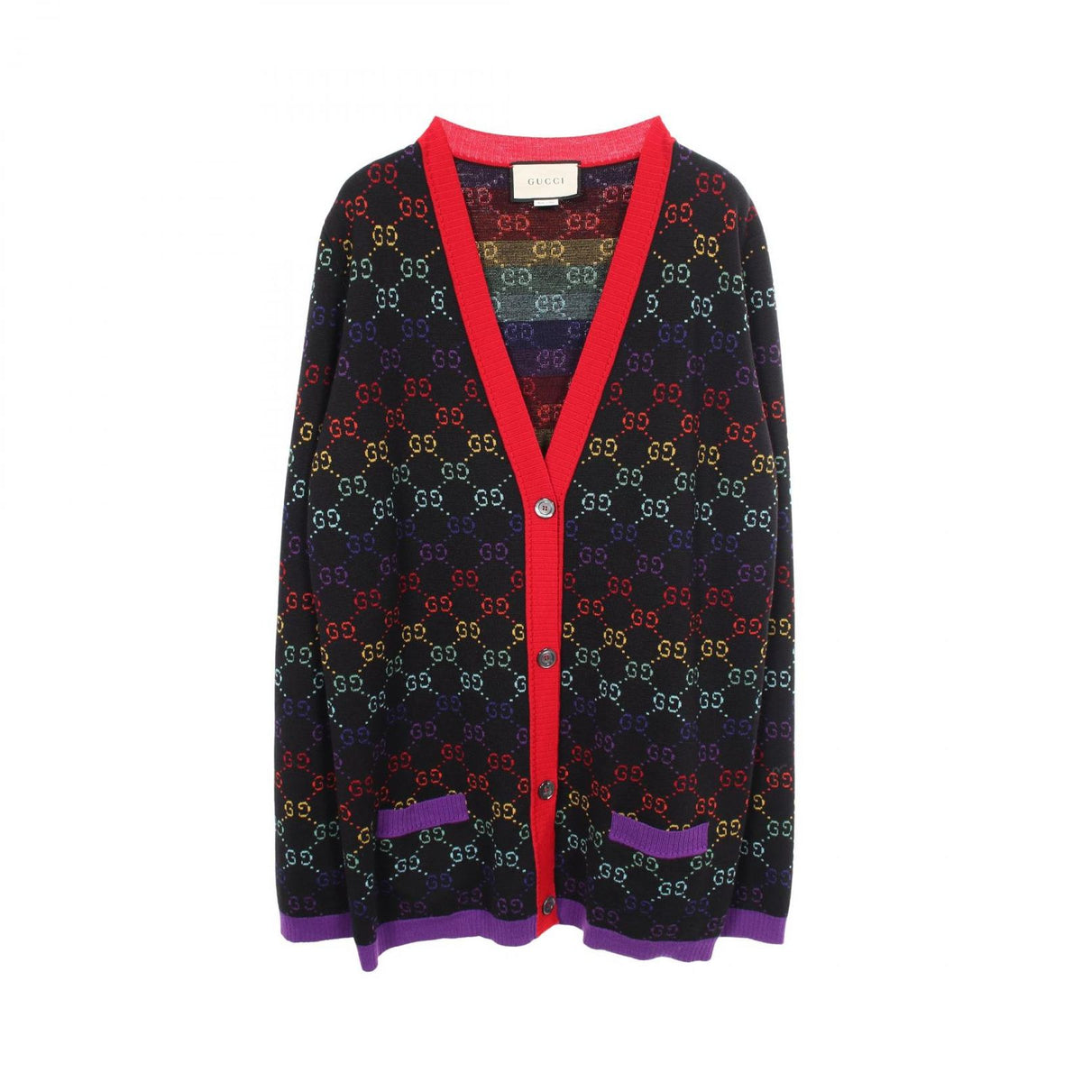 Gucci Cardigan GG Pattern Wool