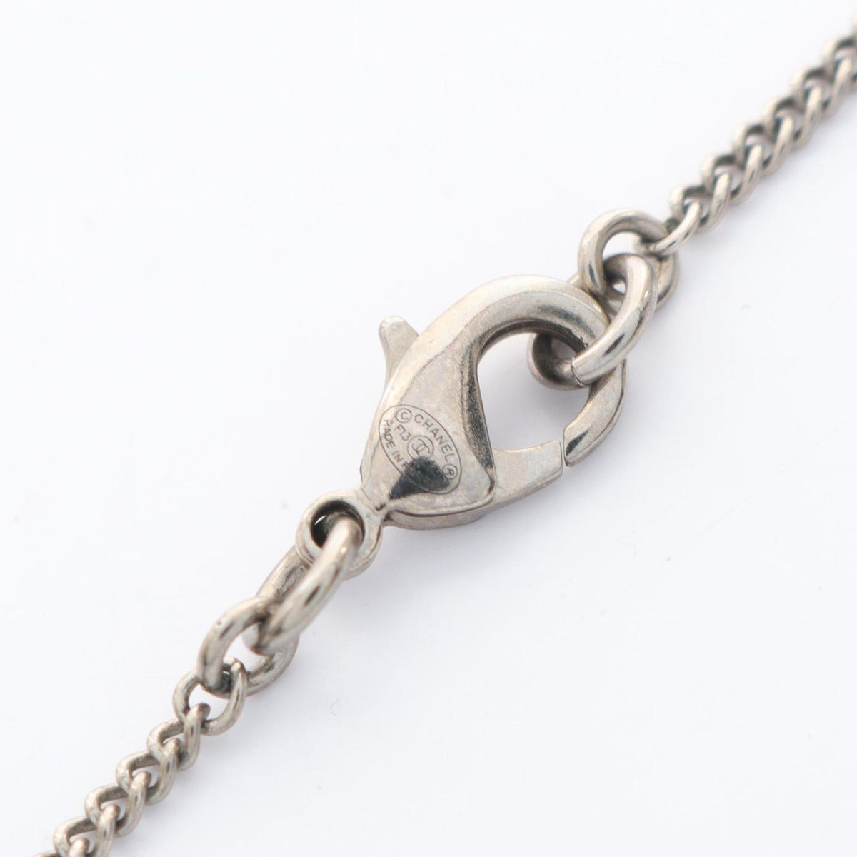 Chanel Necklace CC Logo Stainless Steel — view 4