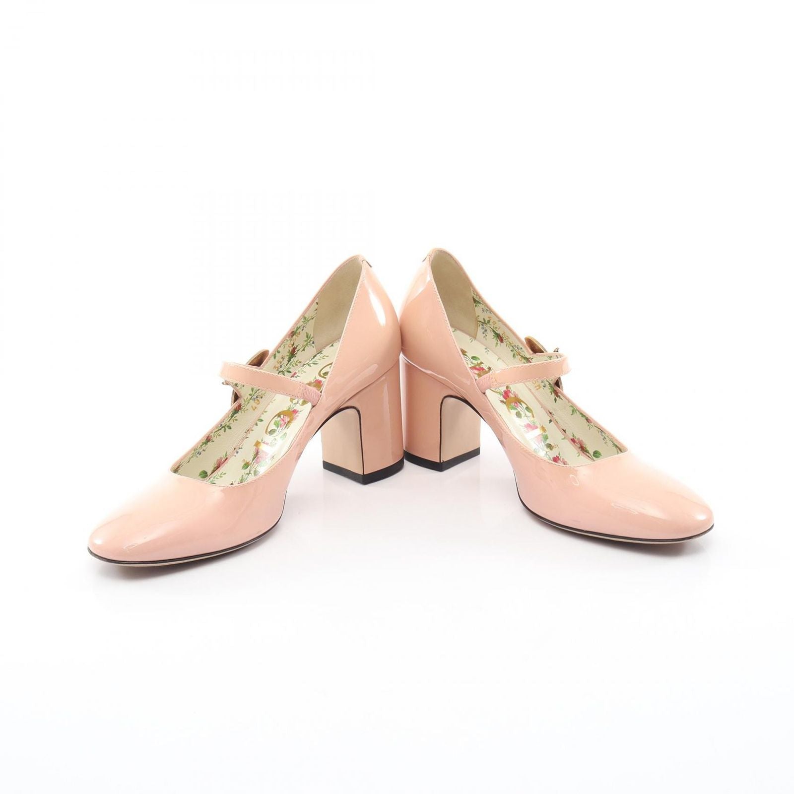 Gucci Pumps Louis Bee Mary Jane Patent Leather Heel — view 3