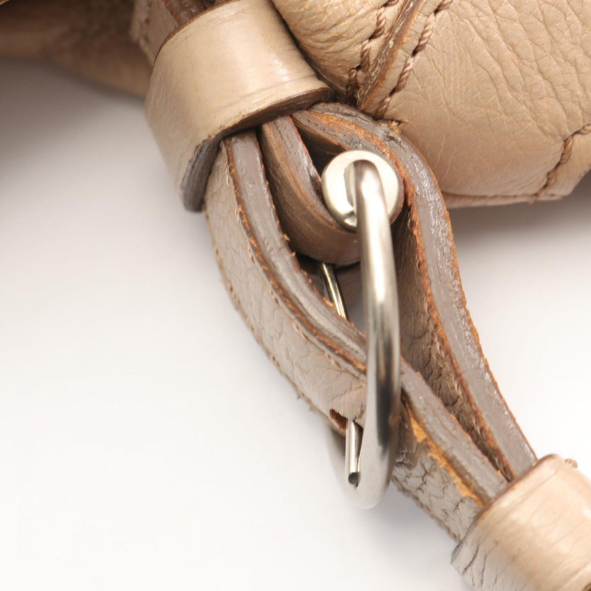 Celine Shoulder Bag Beige Leather — view 7