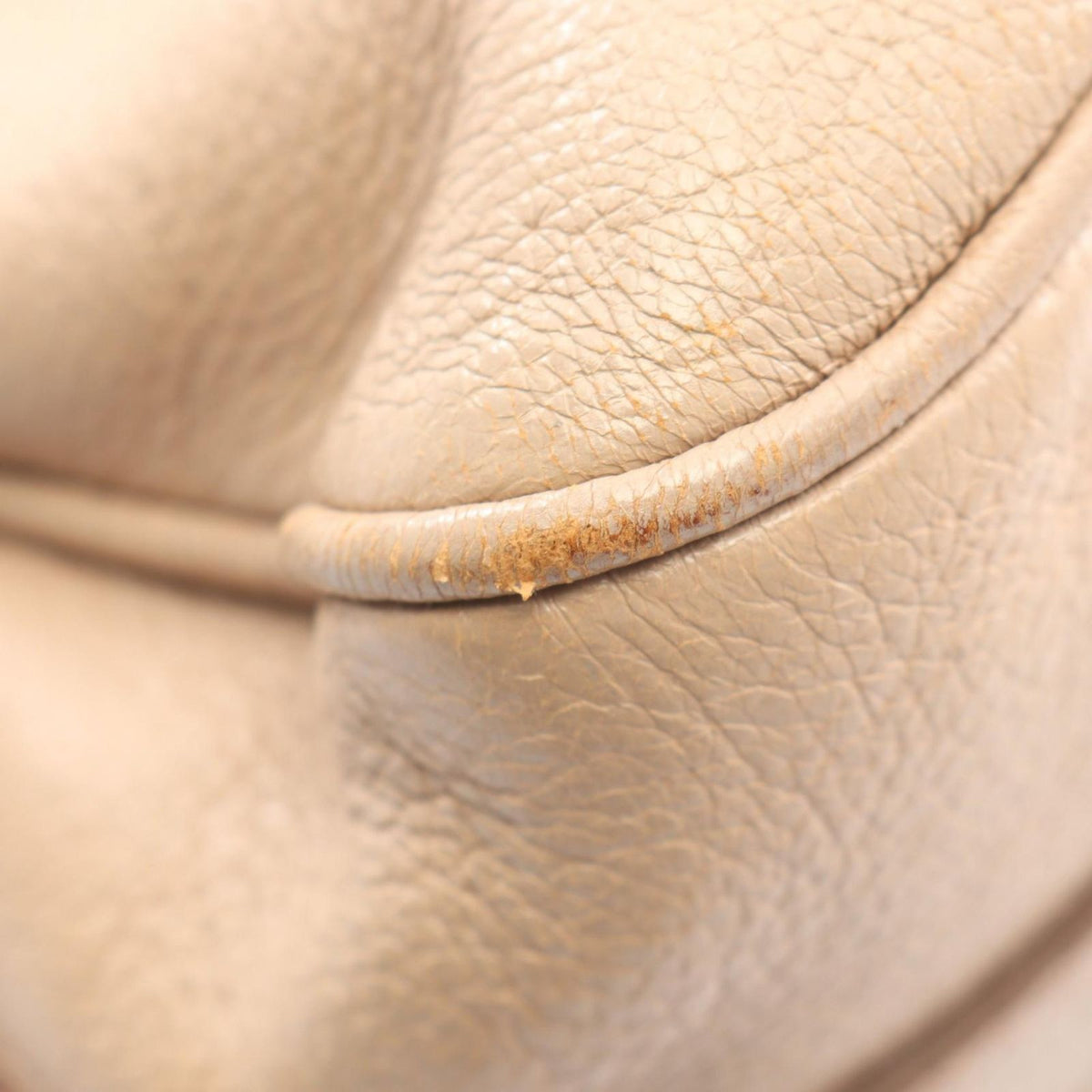 Celine Shoulder Bag Beige Leather — view 5