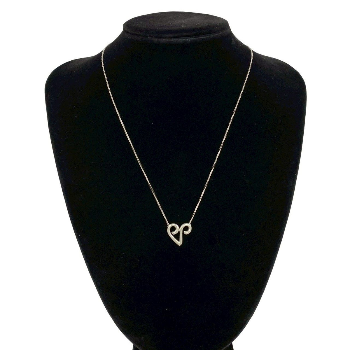 Tiffany & Co Vintage Zodiac Necklace 925 Sterling Silver Aries Motif Pendant — view 2