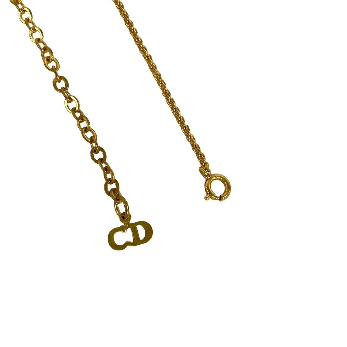 Dior Vintage Logo Motif Pendant Gold — view 4