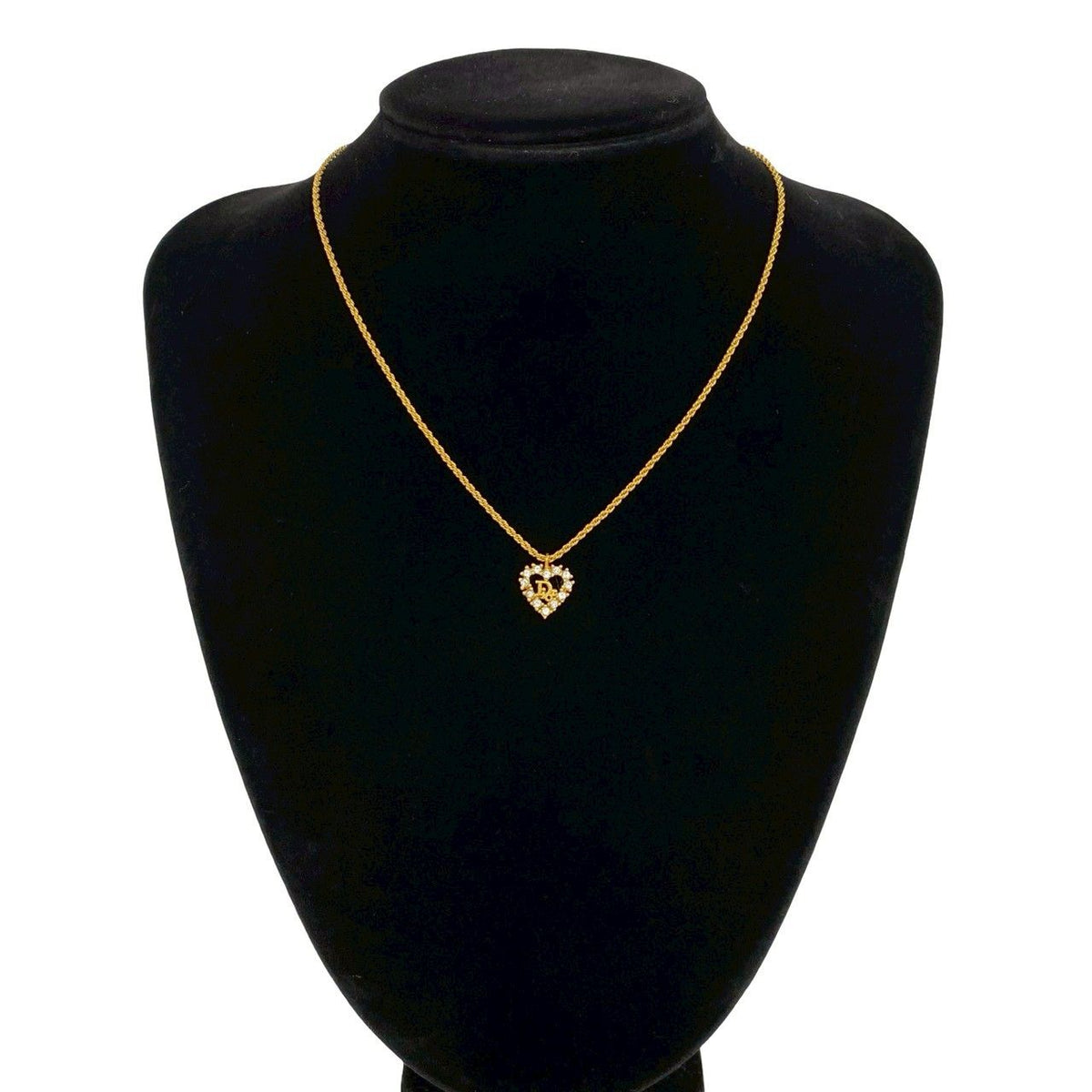Dior Vintage Logo Motif Pendant Gold — view 2
