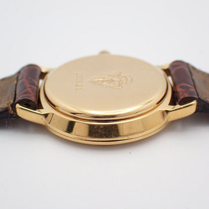 Gucci Quartz Watch Gold Leather Pawn — view 7