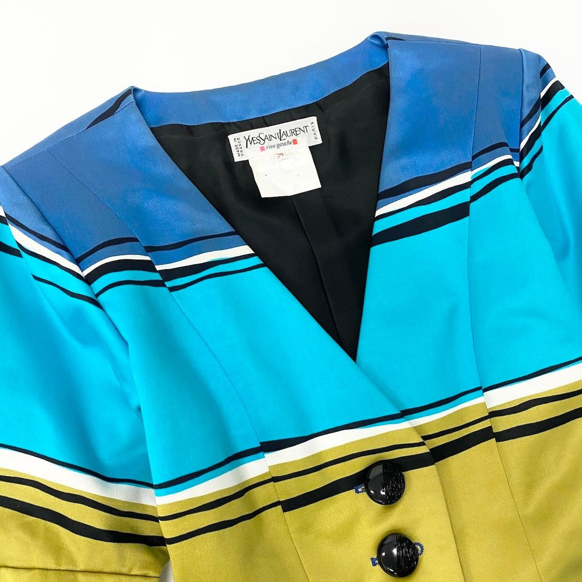 Saint Laurent Color Jacket Cotton Border 34 Multicolor — view 5