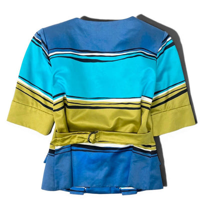 Saint Laurent Color Jacket Cotton Border 34 Multicolor — view 3