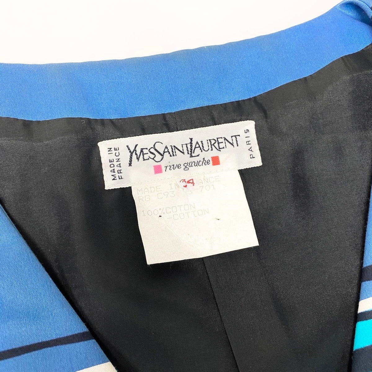 Saint Laurent Color Jacket Cotton Border 34 Multicolor — view 8