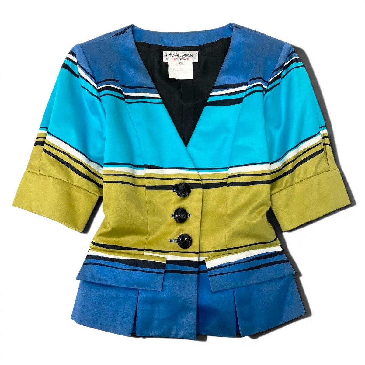 Saint Laurent Color Jacket Cotton Border 34 Multicolor — view 2