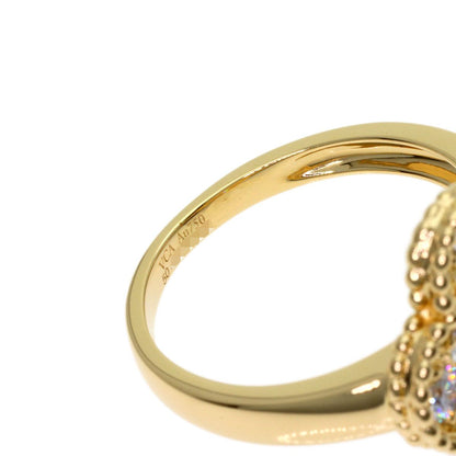 Van Cleef & Arpels Vintage Alhambra Diamond 50 Ring 18K Yellow Gold — view 7