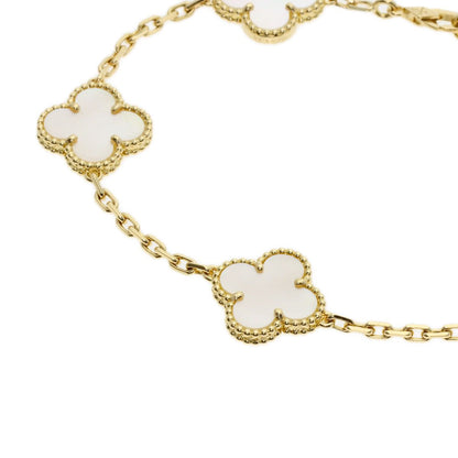 Van Cleef & Arpels Vintage Alhambra Shell Bracelet 18K Yellow Gold — view 2