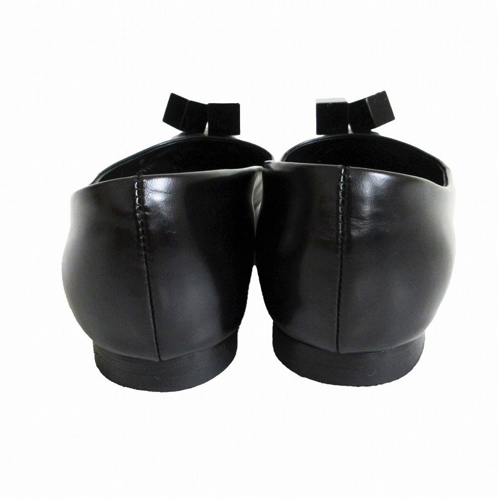 Louis Vuitton Pumps Leather Cube Dice Flat Shoes Black 2 1 34 — view 2