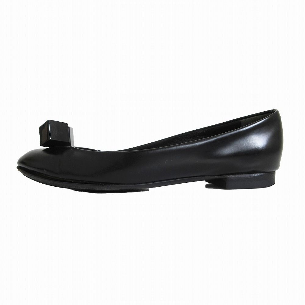 Louis Vuitton Pumps Leather Cube Dice Flat Shoes Black 2 1 34 — view 5