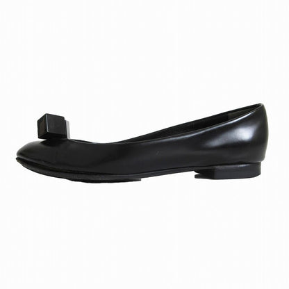 Louis Vuitton Pumps Leather Cube Dice Flat Shoes Black 2 1 34 — view 5