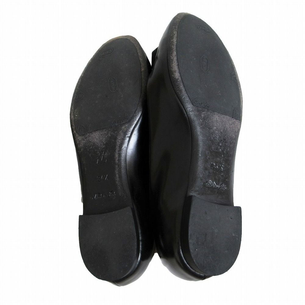 Louis Vuitton Pumps Leather Cube Dice Flat Shoes Black 2 1 34 — view 3