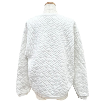Gucci 100% Cotton Logo Quilted Sweatshirt White Pink — view 4