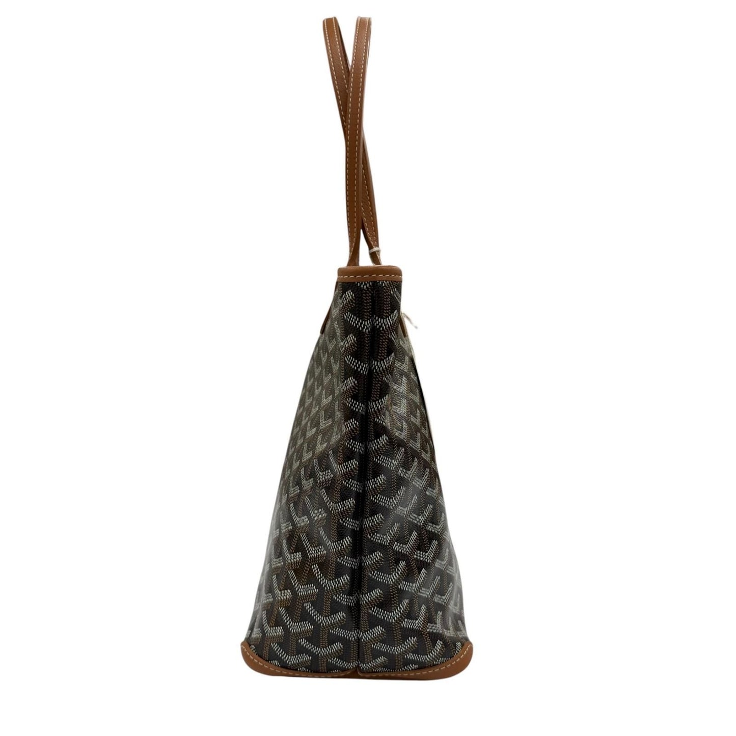 Goyard Artois PM Ma Cage Tote Bag in Canvas Leather Brown — view 4