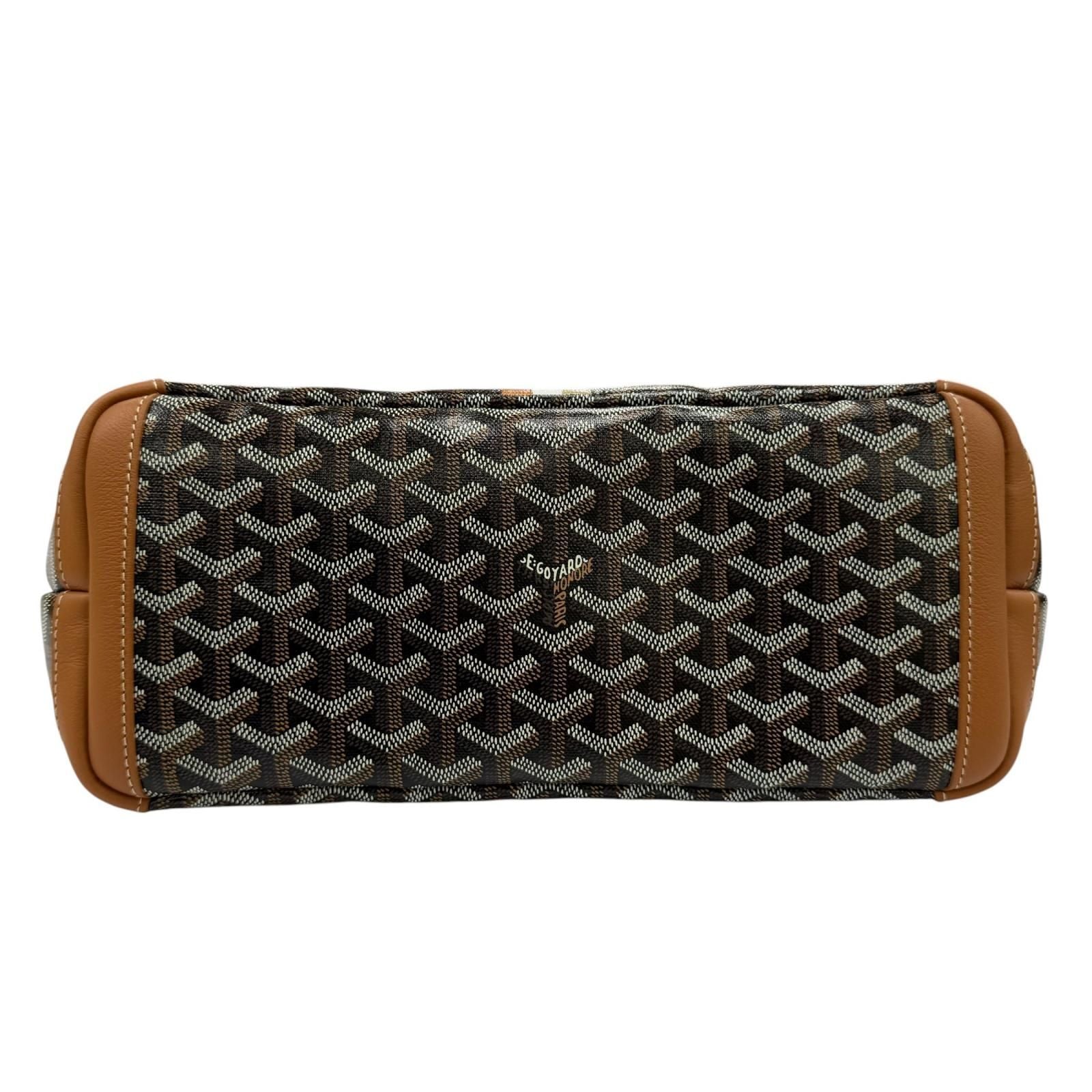 Goyard Artois PM Ma Cage Tote Bag in Canvas Leather Brown — view 5
