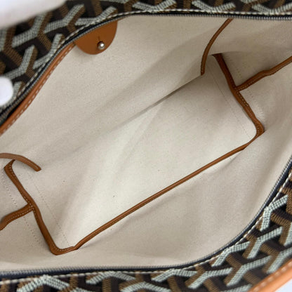 Goyard Artois PM Ma Cage Tote Bag in Canvas Leather Brown — view 6