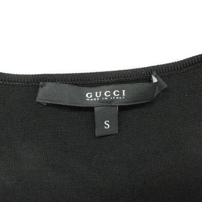 Gucci Top Front Motif Long Sleeve Stretch Black — view 5