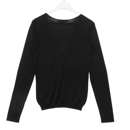 Gucci Top Front Motif Long Sleeve Stretch Black — view 2
