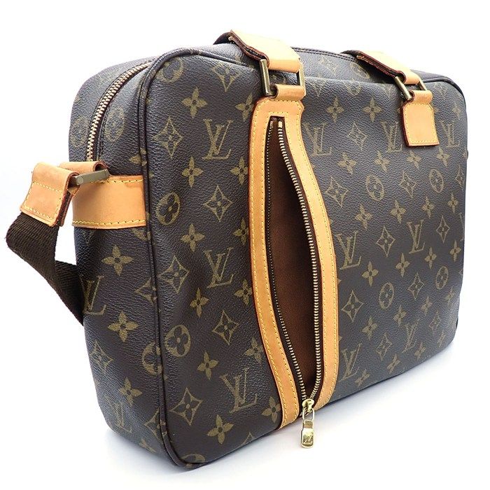 Louis Vuitton Shoulder Bag Sac Bosford Monogram Canvas Leather Gold — view 6