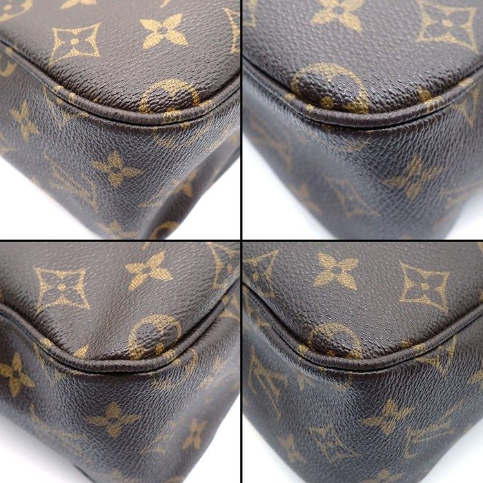 Louis Vuitton Shoulder Bag Sac Bosford Monogram Canvas Leather Gold — view 8