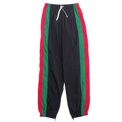 Gucci Oversize Nylon Track Pants S Side Line Web GG Logo Patch