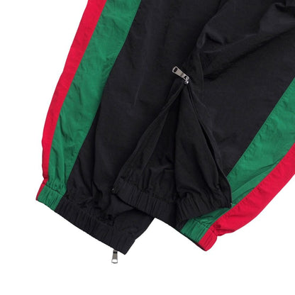 Gucci Oversize Nylon Track Pants S Side Line Web GG Logo Patch — view 6