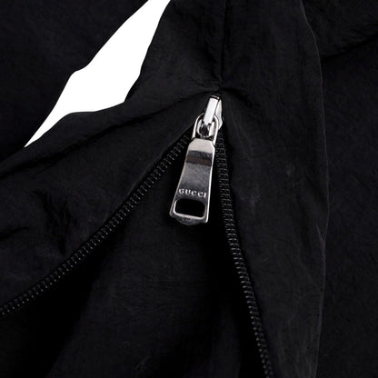 Gucci Oversize Nylon Track Pants S Side Line Web GG Logo Patch — view 7