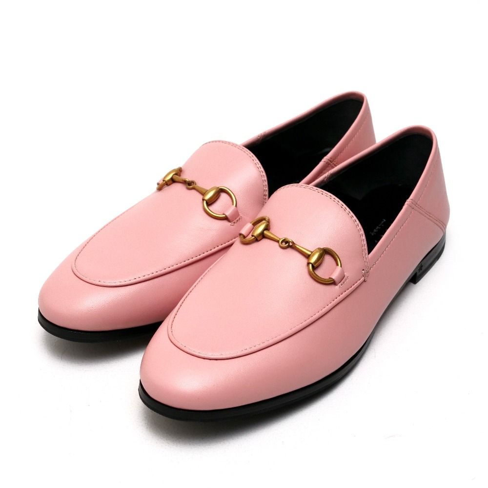 Gucci Brixton Loafers Leather Horsebit 37.5