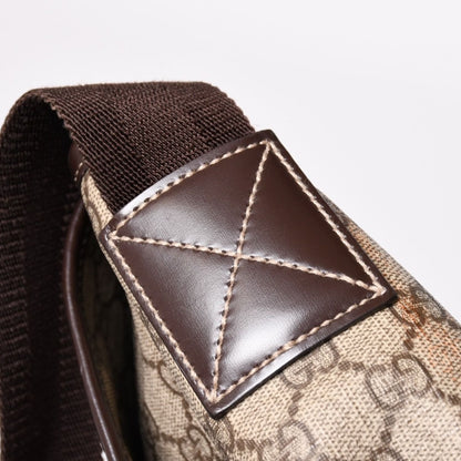 Gucci GG Supreme Canvas Messenger Shoulder Bag Silver — view 7