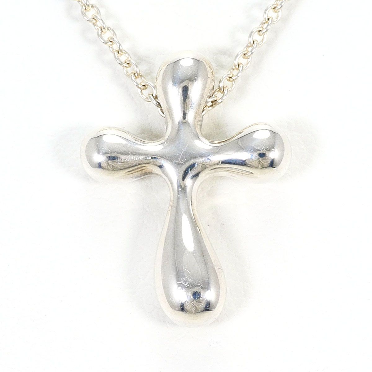 Tiffany & Co Small Cross 925 Sterling Silver Necklace 40 — view 3