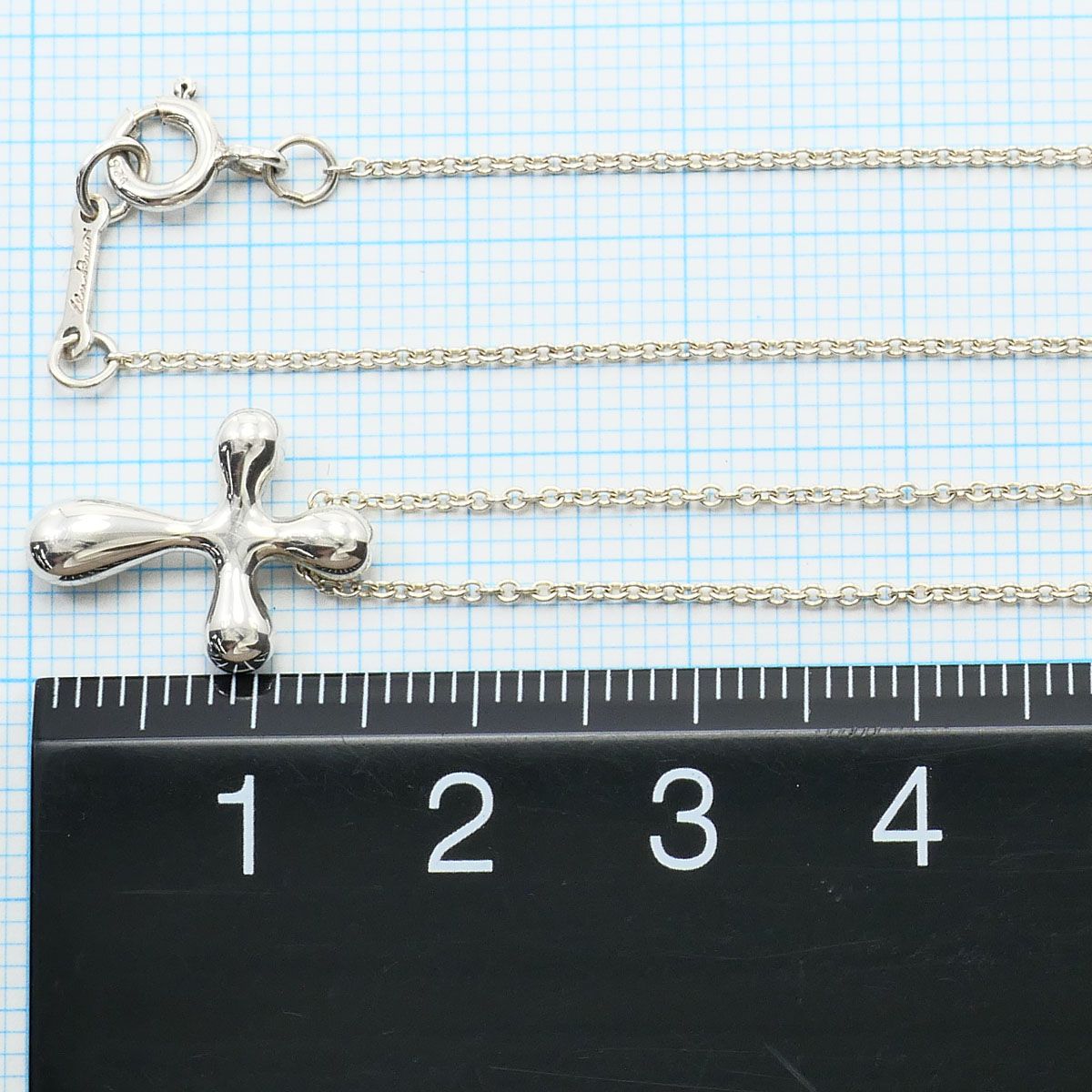 Tiffany & Co Small Cross 925 Sterling Silver Necklace 40 — view 5