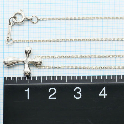 Tiffany & Co Small Cross 925 Sterling Silver Necklace 40 — view 5