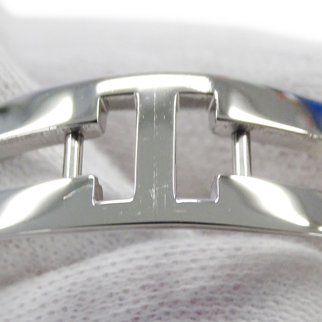 Chanel Watch Quilted Quartz Stainless Steel Silver Black Square — view 5