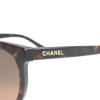 Chanel Sunglasses Brown Gold CC Logo Eyewear — view 4
