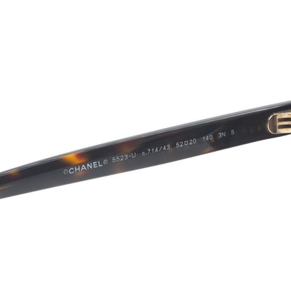 Chanel Sunglasses Brown Gold CC Logo Eyewear — view 7