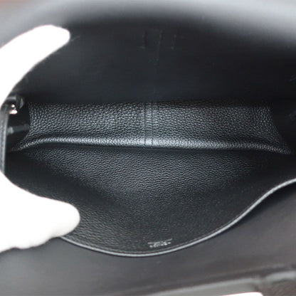Hermes Heaven Halzan 31 Black Noir Bag Silver — view 7